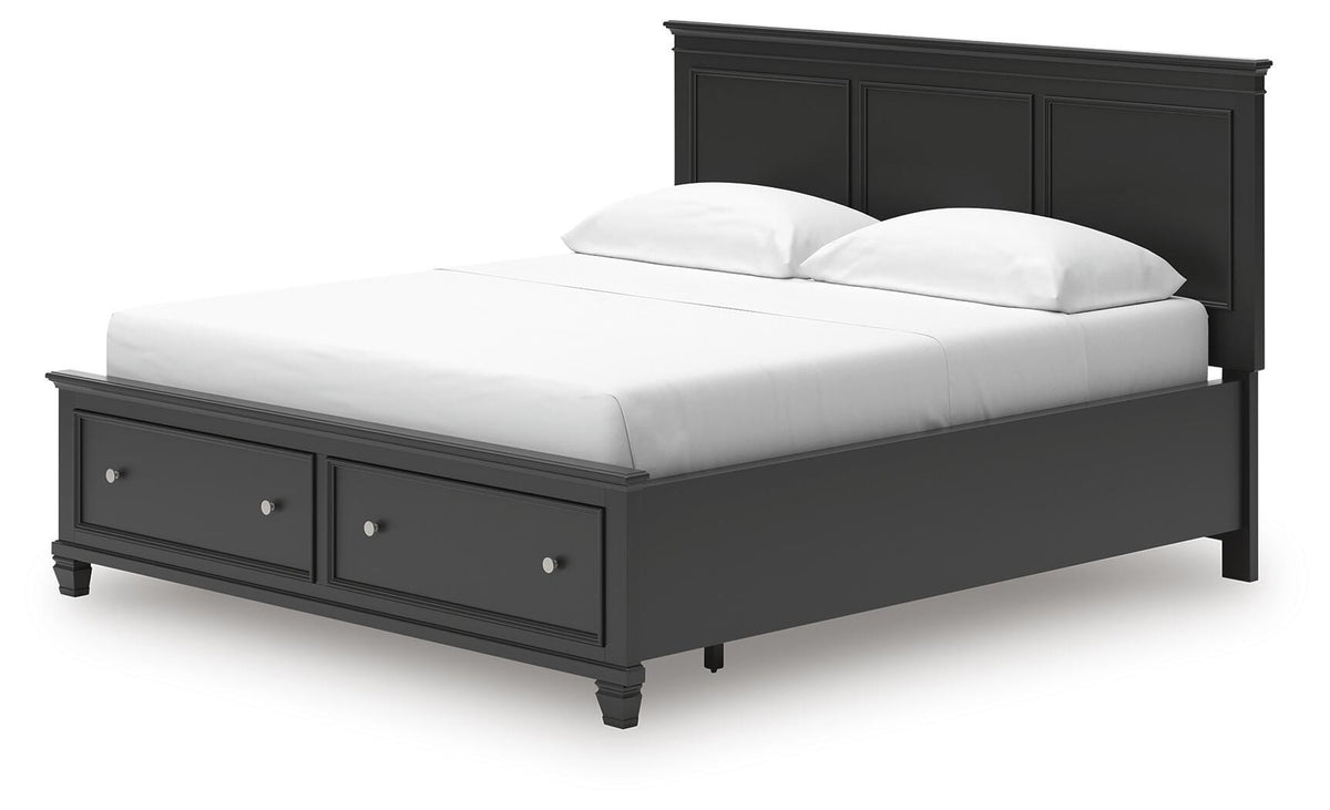 Lanolee Panel Storage Bed - Black  (B687-SI) - Image 5
