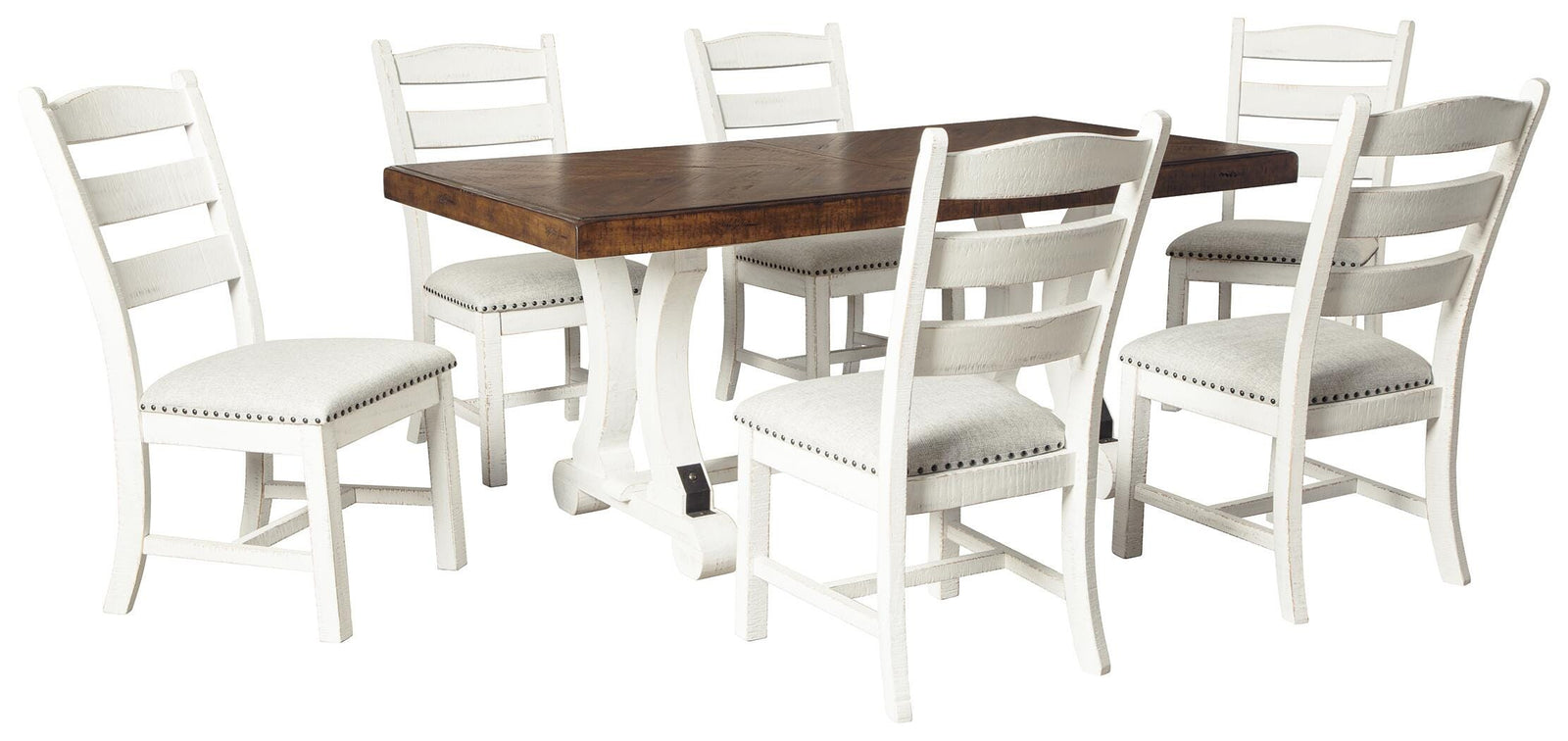 Valebeck Dining Table and 6 Chairs (D546-SI)