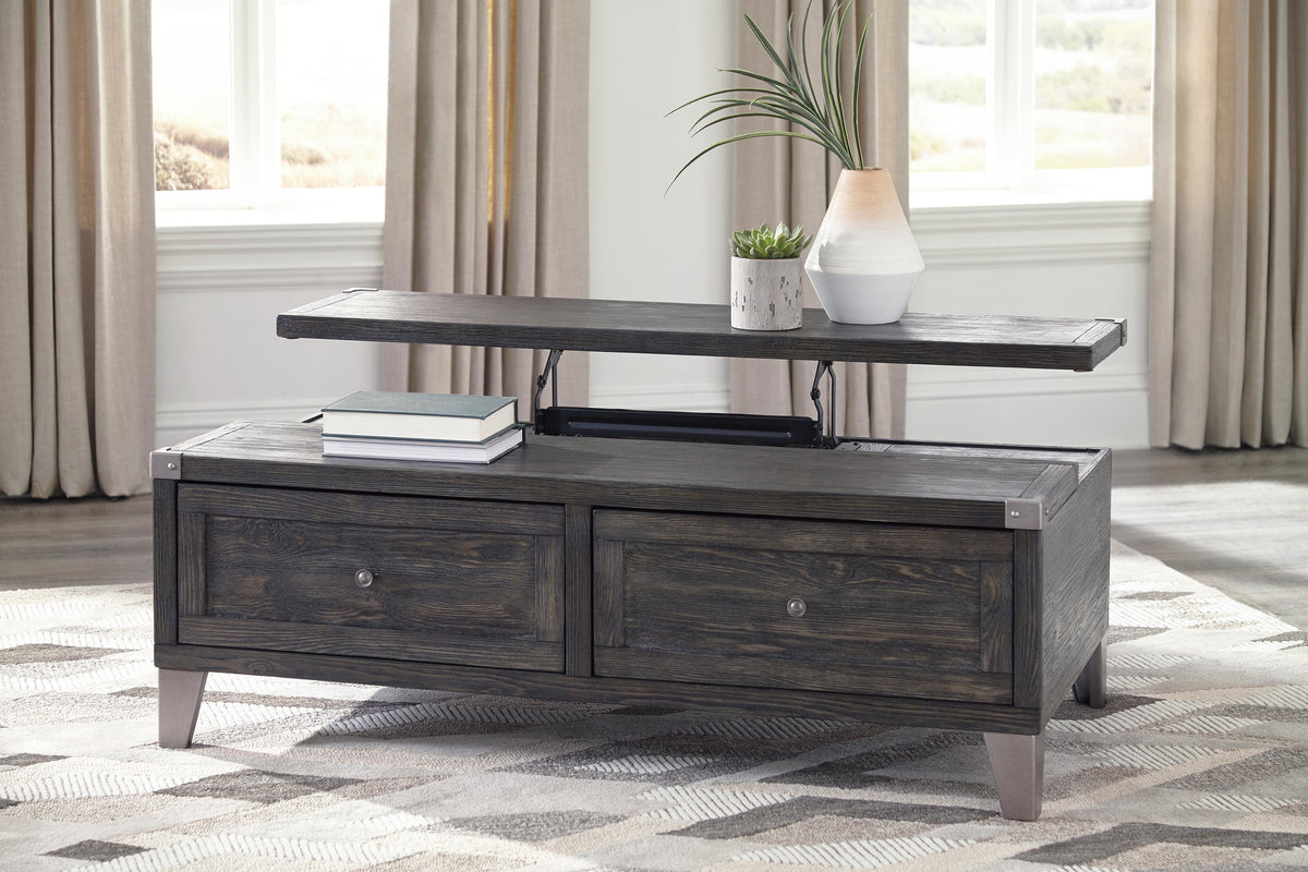 Todoe Coffee Table with Lift Top - Dark Gray  (T901-SI) - Image 3