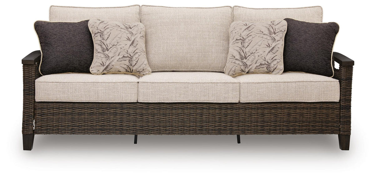 Monterey Point Outdoor Sofa with Cushion (PCP760-SI)