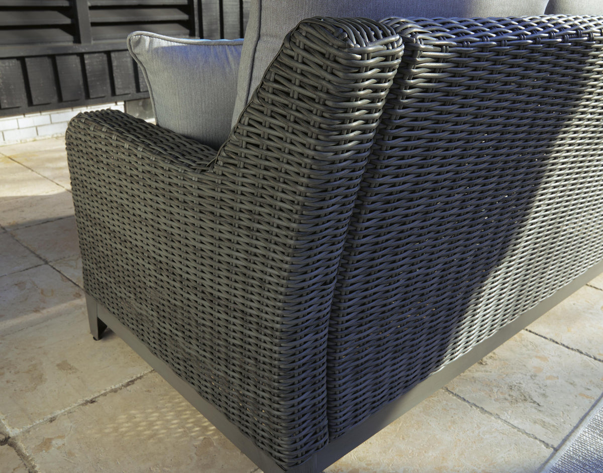Elite Park Outdoor Loveseat with Cushion (P518-SI) - Image 18