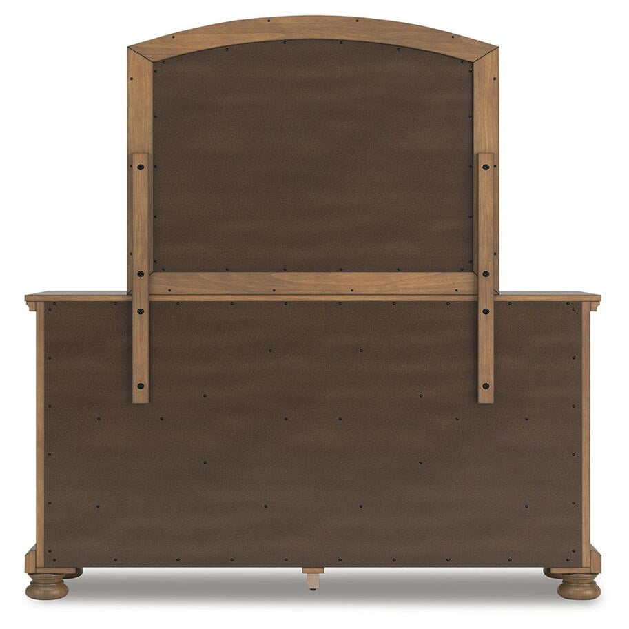 Feddinger King Panel Bed, Dresser, Mirror, Chest and 2 Nightstands (PCB779-SI) - Image 6