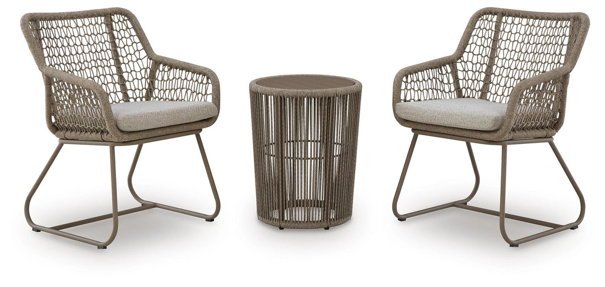 Majors Beach Outdoor Table and 2 Chairs (PCP321-SI)