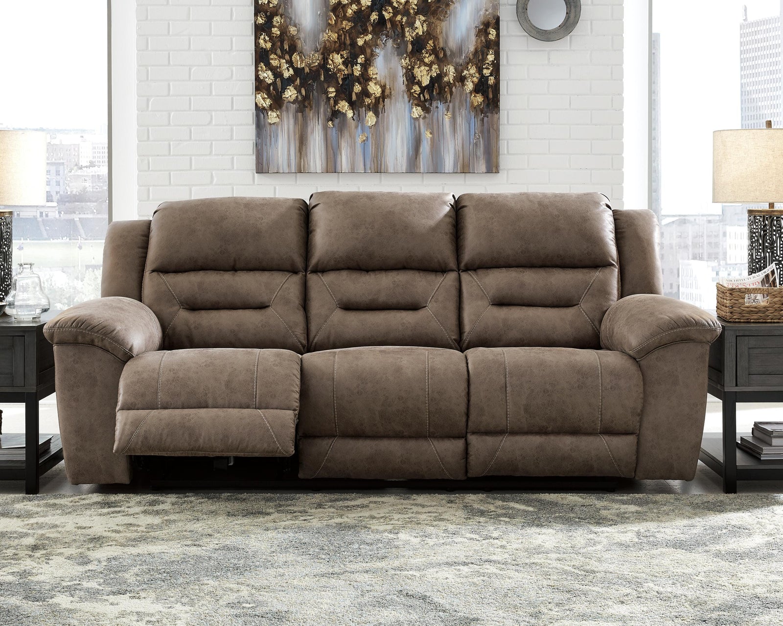 Stoneland Power Reclining Sofa, Loveseat and Recliner (39905-SI) - Image 12