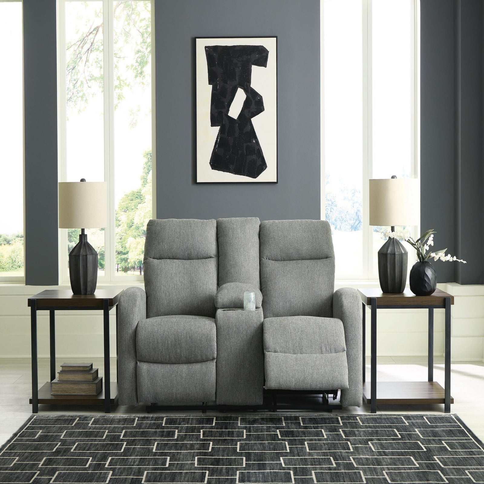 Gauntlet Reclining Loveseat with Console (PC42204-SI) - Image 7