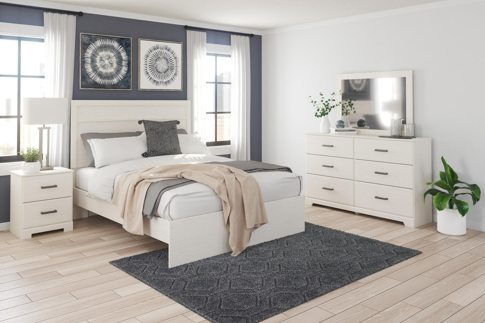Stelsie Panel Bed - White  (B2588-SI) - Image 5