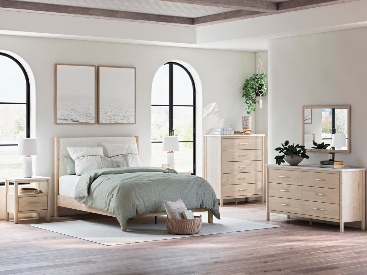 Cadmori Panel Footboard with Rails (Youth) - Tan  (B2615-SI)