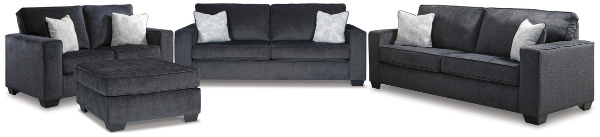 Altari Sofa Sleeper, Sofa, Loveseat, and Ottoman (87213-SI)