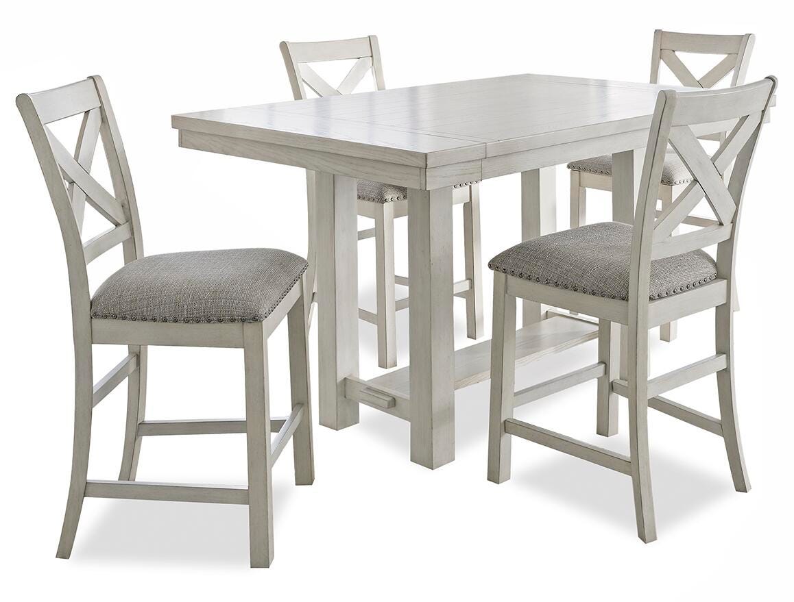Robbinsdale Counter Height Dining Table and 4 Barstools (D642-SI) - Image 3