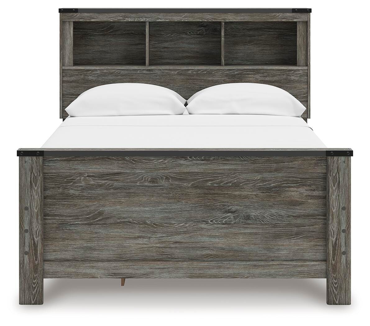 Frandern Bookcase Panel Bed with Storage, Dresser, Mirror and Chest (B4480-SI) - Image 17
