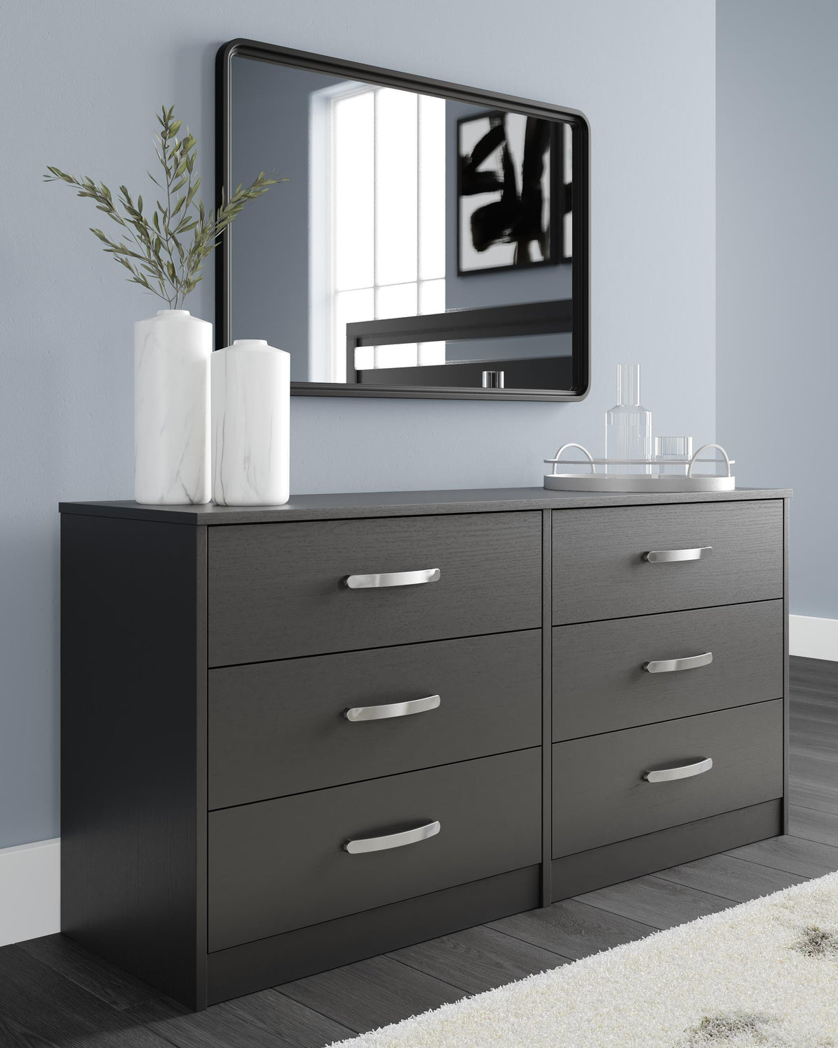 Finch Dresser - Black  (EB3392-SI) - Image 2