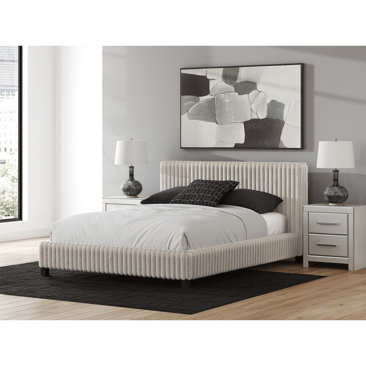 Zuraleus Queen Upholstered Bed (PCB3381-SI) - Image 8