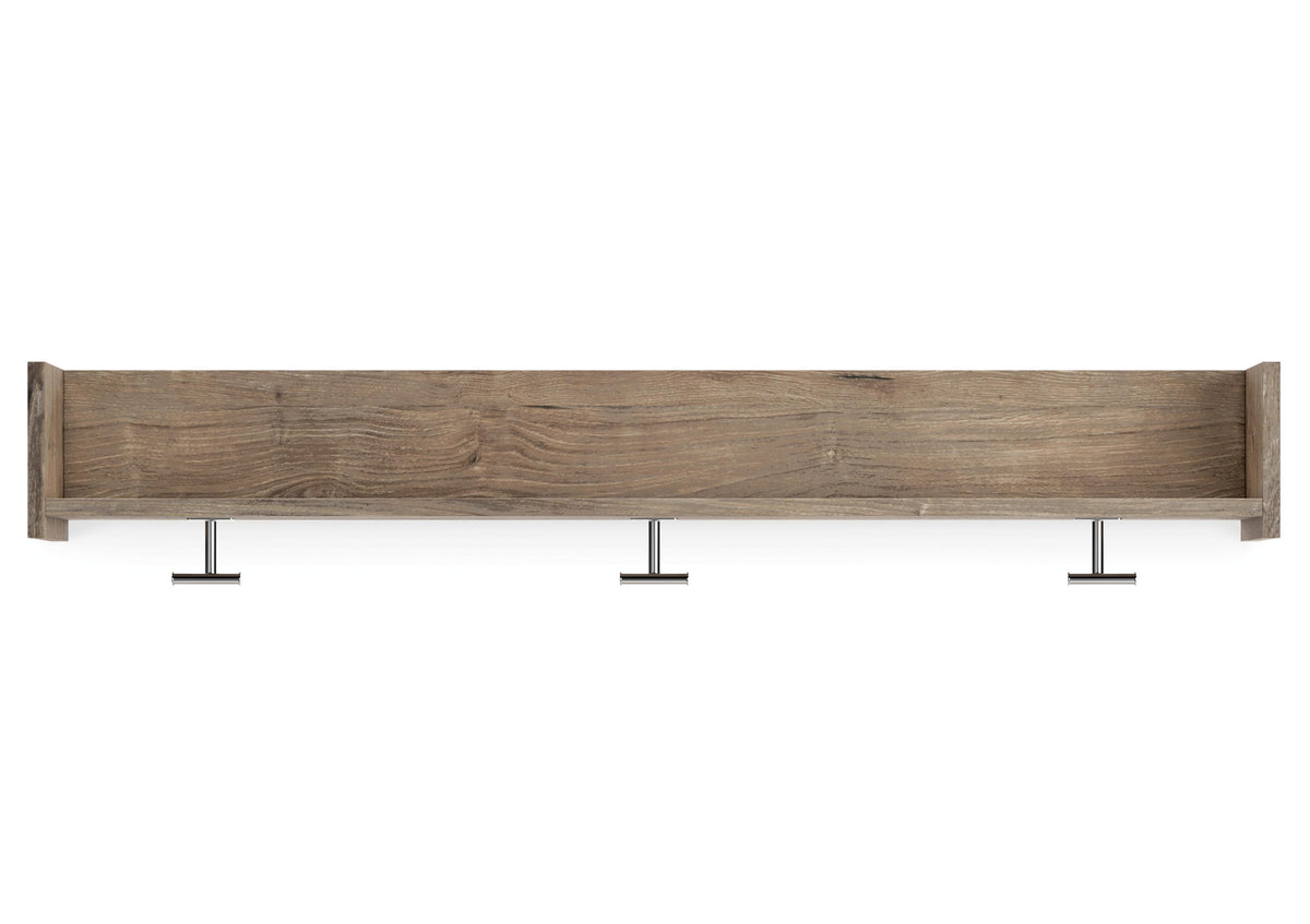 Oliah Wall Mounted Coat Rack with Shelf (EA2270-SI) - Image 4
