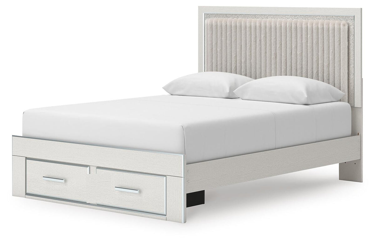 Zuraleus Queen Upholstered Panel Platform Storage Bed (PCB3381-SI) - Image 5