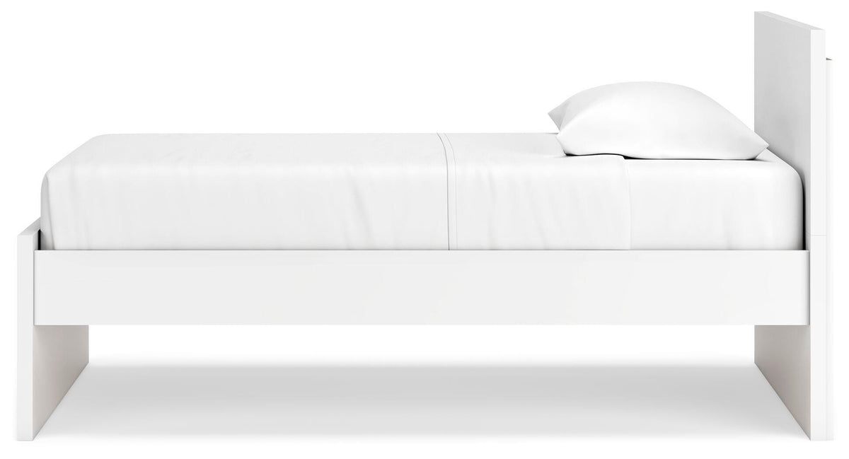 Onita Panel Platform Bed (Youth) - White  (EB9630-SI) - Image 6