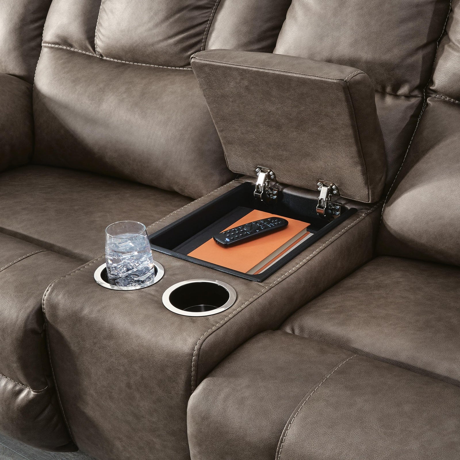 Lowilla Reclining Loveseat with Console (PC64506-SI) - Image 17