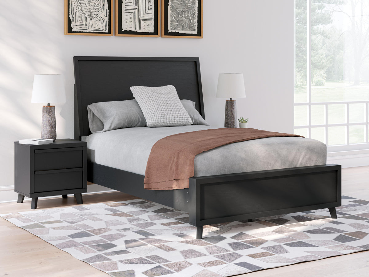 Danziar Panel Platform Bed, Dresser and Mirror (B1013-SI) - Image 7