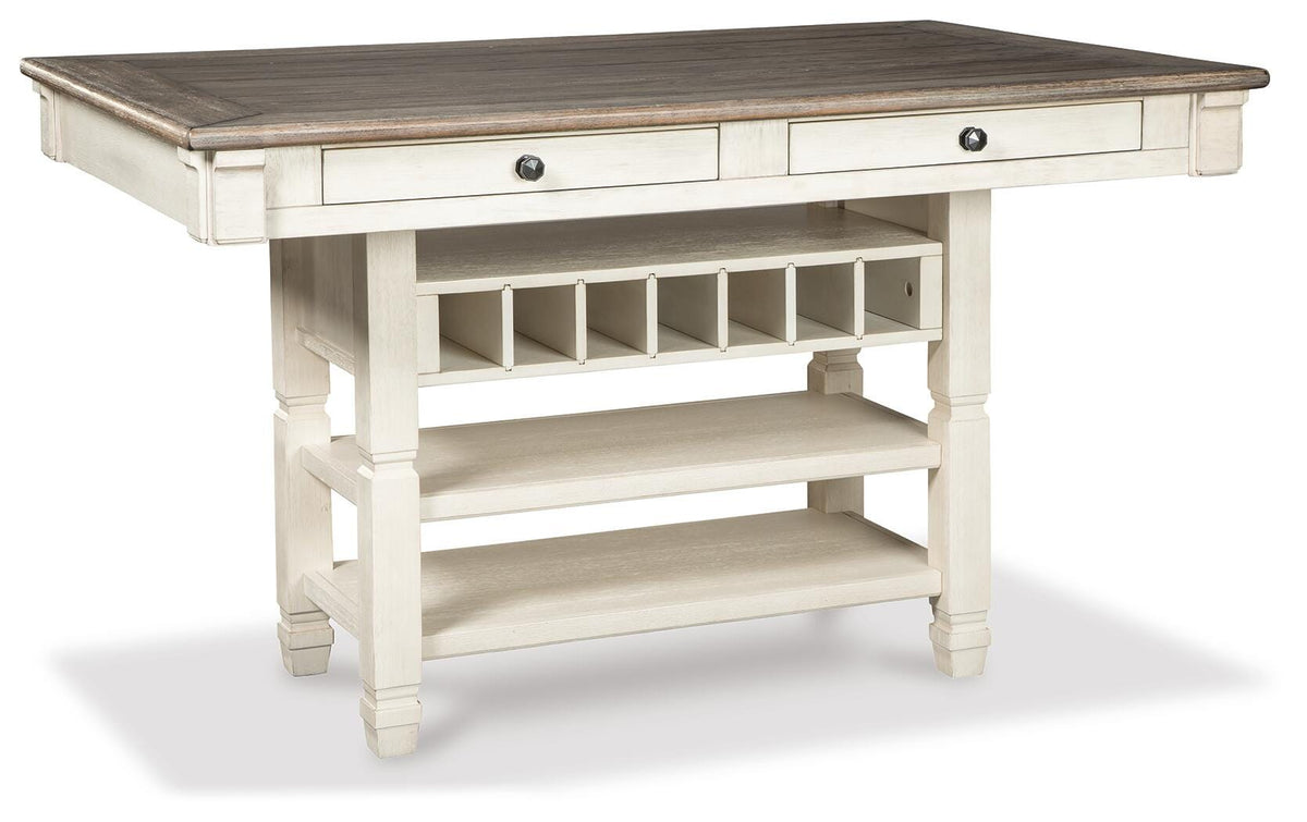 Bolanburg Counter Height Dining Table and 4 Barstools with Display Cabinet (D647-SI) - Image 5