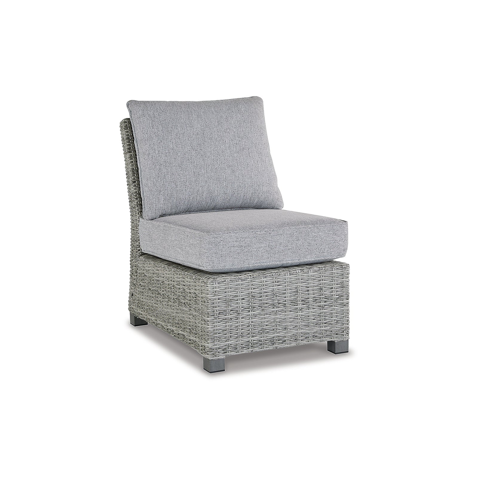 Naples Beach Armless Chair with Cushion (P439-846-SI)