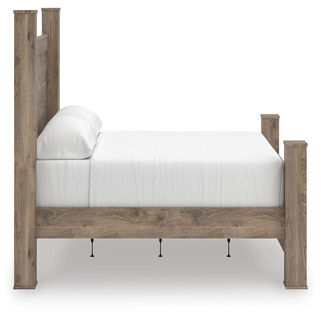 Rusticott King Poster Bed, Dresser, Mirror and Nightstand (PCB2260-SI) - Image 12