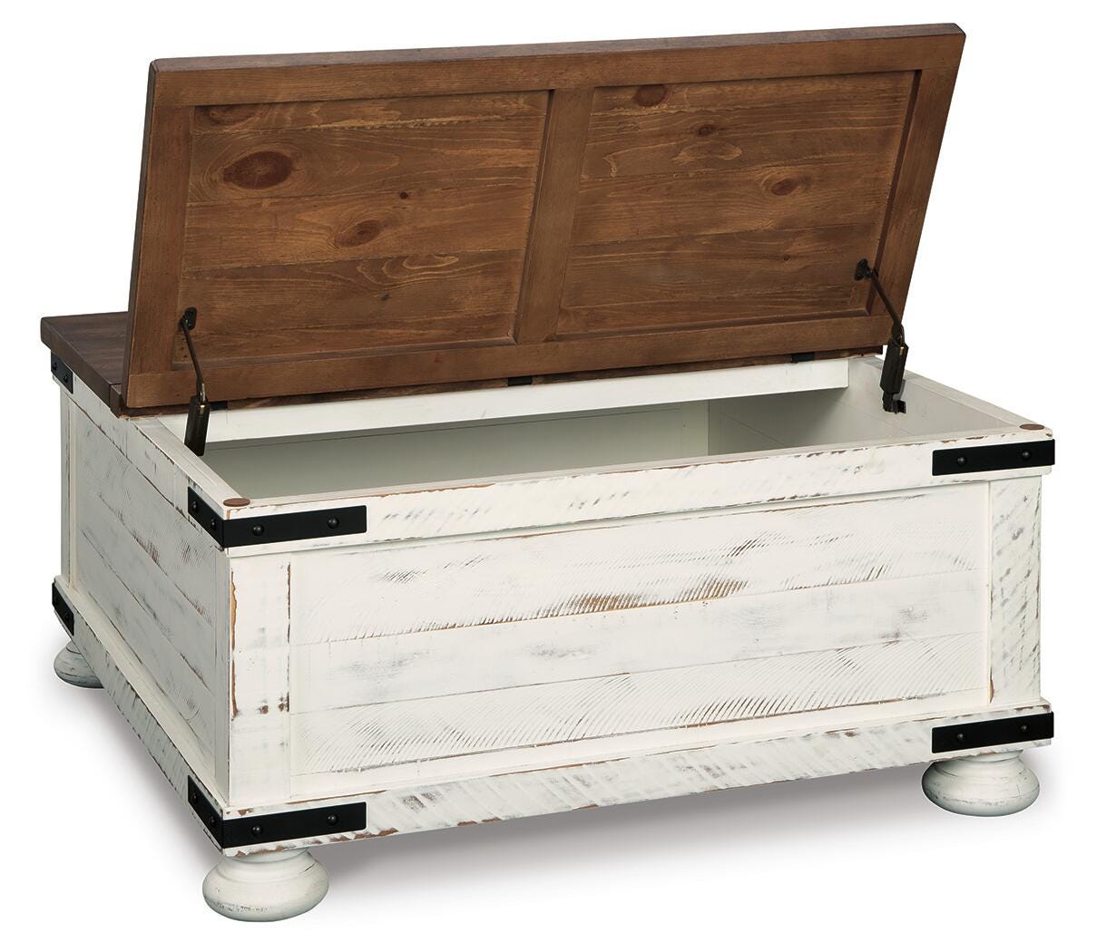Wystfield Coffee Table and 2 End Tables - White/Brown  (T459-SI) - Image 15