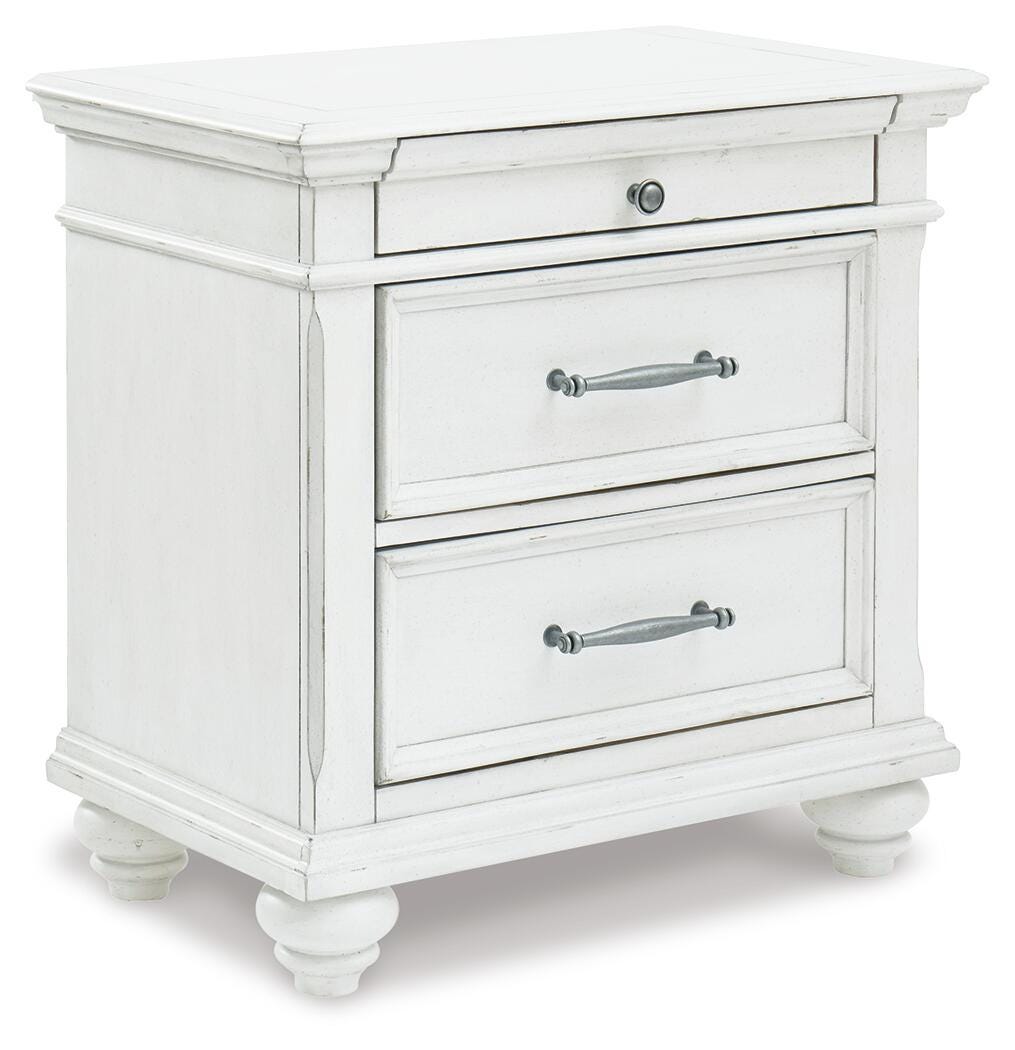 Kanwyn Nightstand - Whitewash  (B777-SI) - Image 2