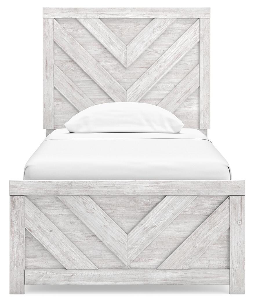 Cayboni Panel Bed, Dresser and Chest - Whitewash  (B3788-SI) - Image 18
