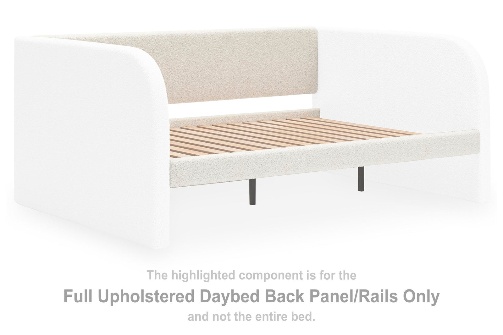 Arloster Full Upholstered Daybed Panel/Rails/Slats (PCB1566-SI) - Image 7