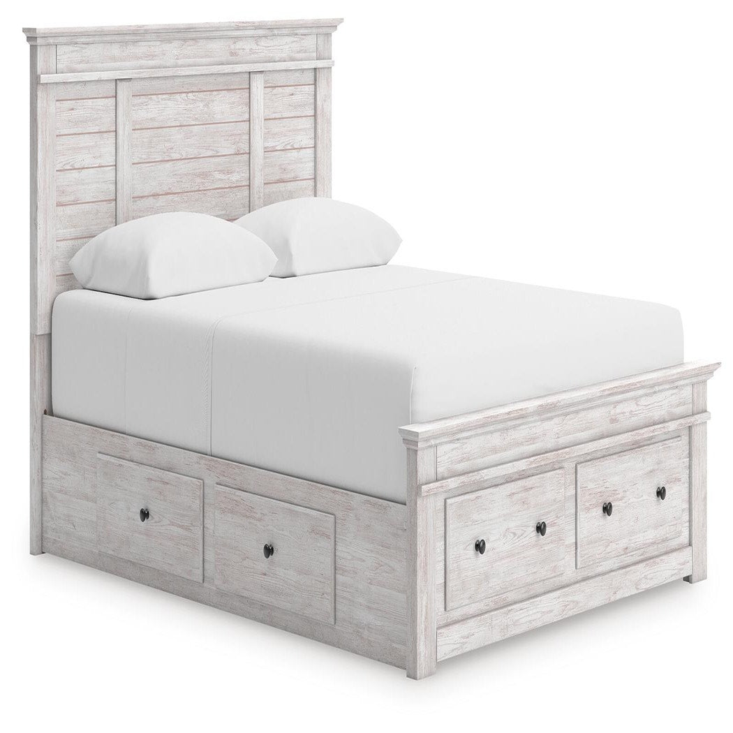 Makidern Queen Panel Storage Bed (PCB1171-SI)