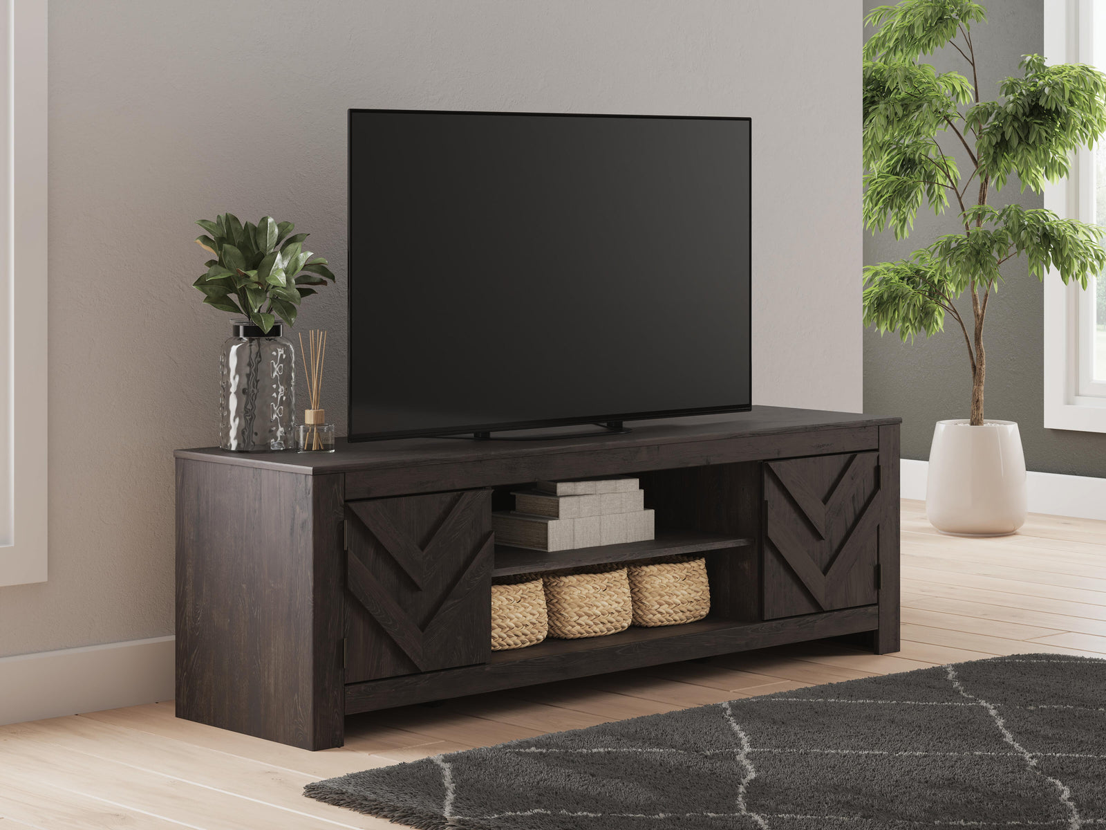 Cayboni 71 TV Stand (W3789-SI) - Image 3