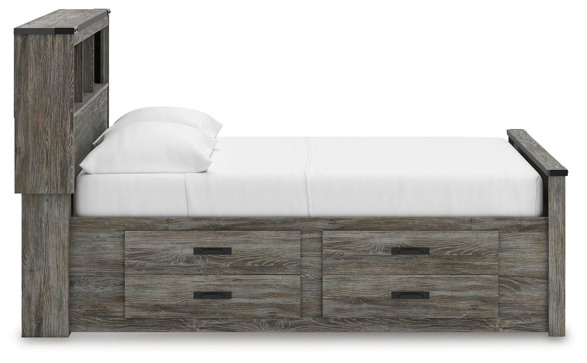 Frandern Bookcase Bed with Storage, Dresser and Mirror (B4480-SI) - Image 13