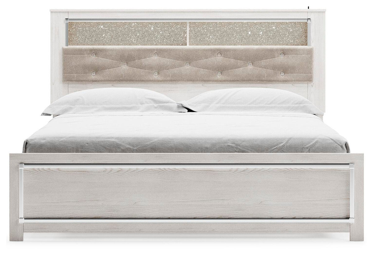 Altyra Panel Bookcase Bed - White  (B2640-SI) - Image 2