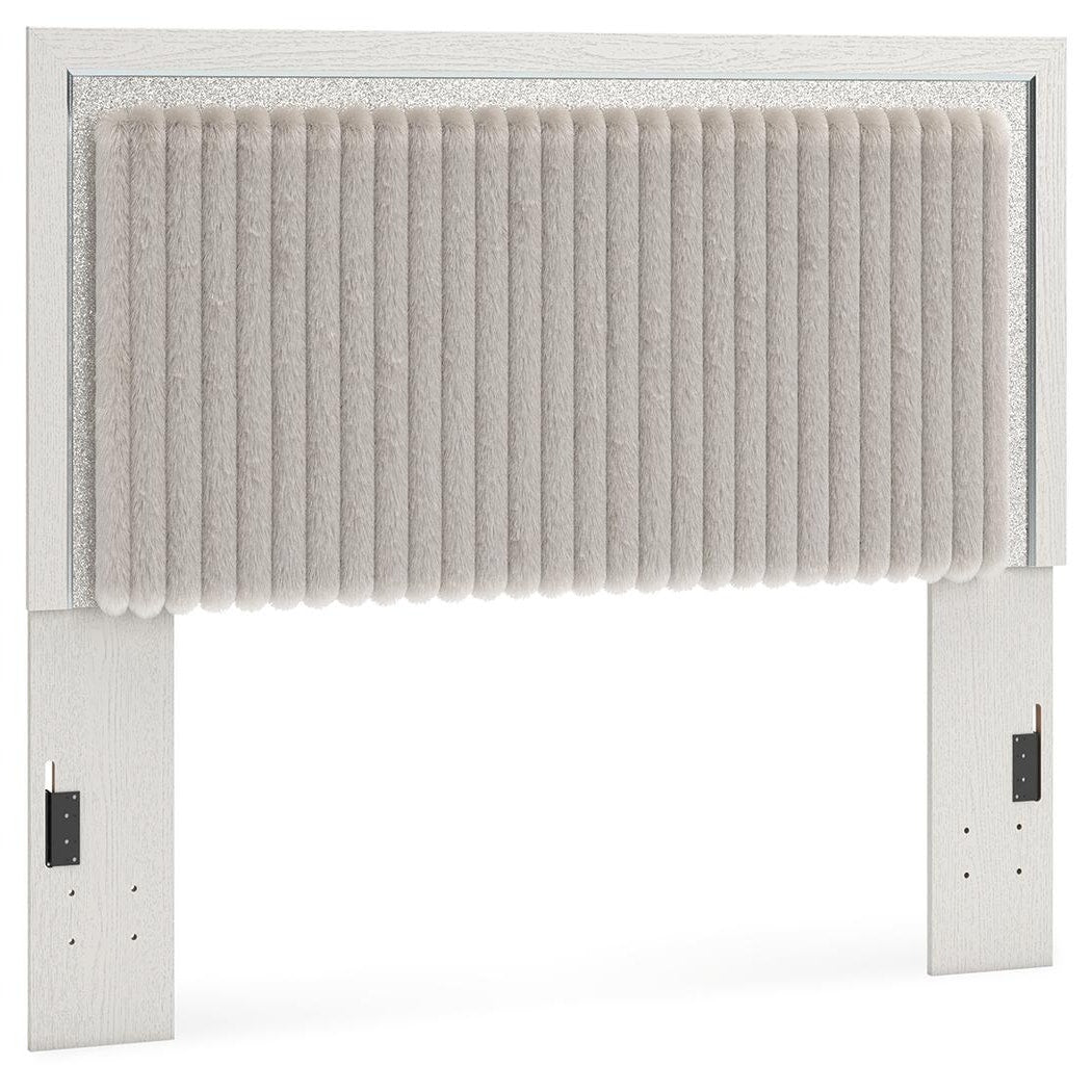 Zuraleus King/California King Upholstered Headboard/Footboard/Roll Slats (PCB3381-SI) - Image 15