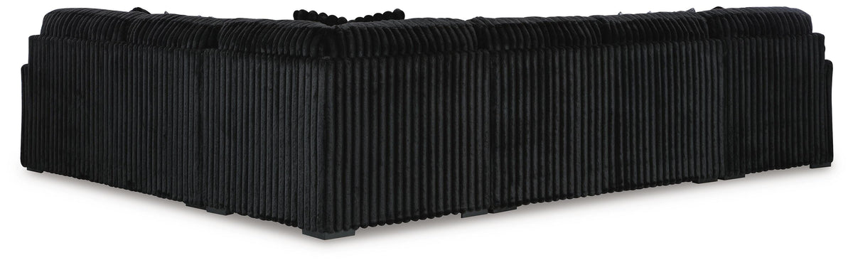 Midnight-Madness 4-Piece Sectional with Chaise (98103-SI) - Image 2