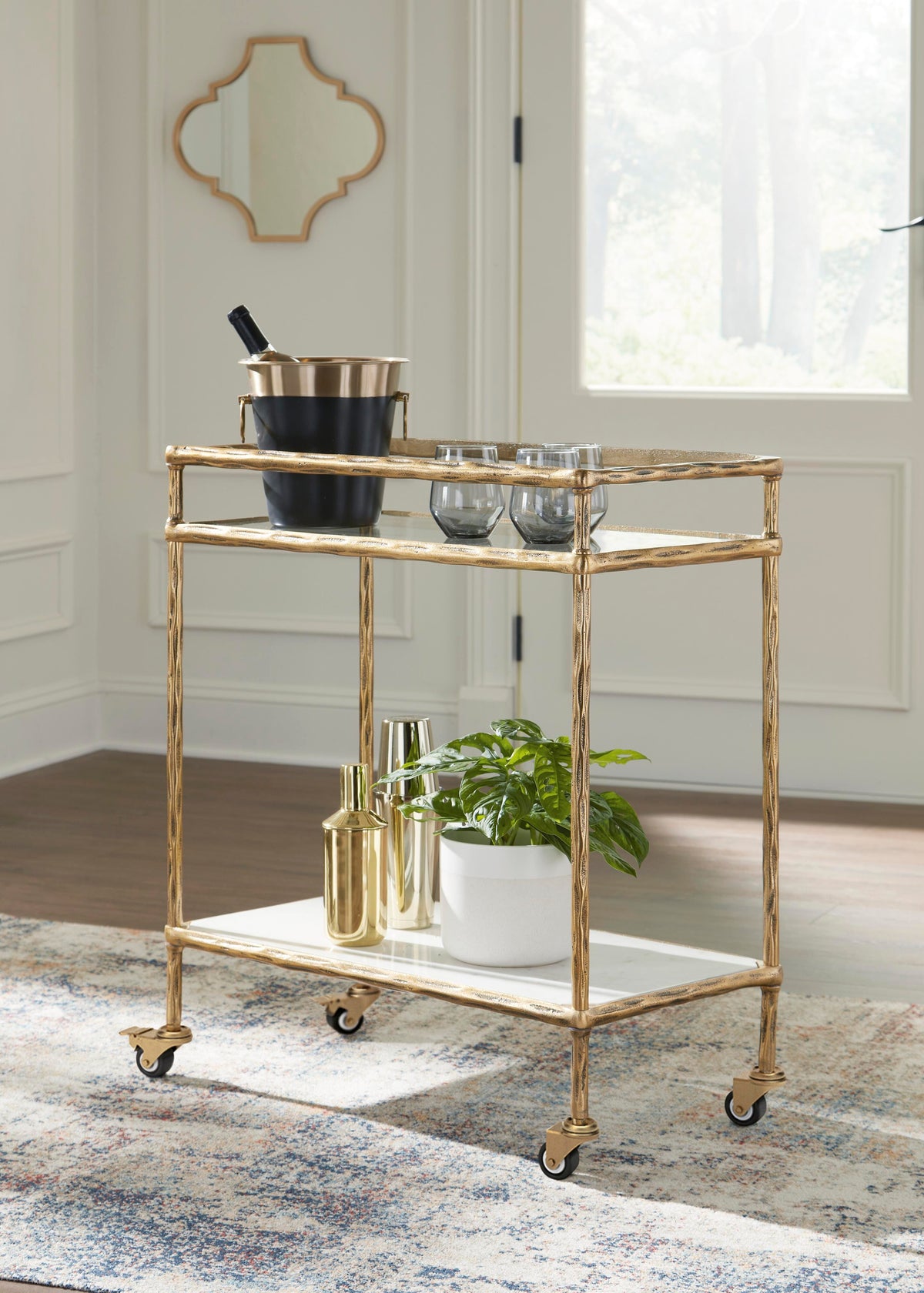 Plattfield Bar Cart (A4000625-SI) - Image 4