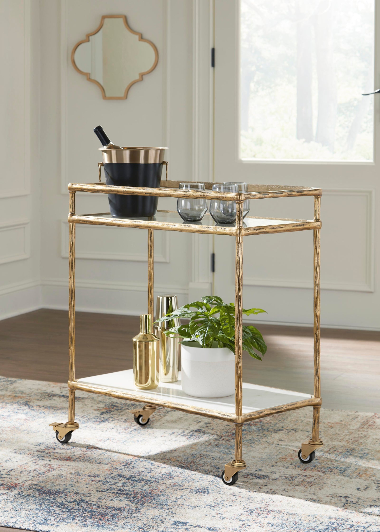 Plattfield Bar Cart (A4000625-SI) - Image 4