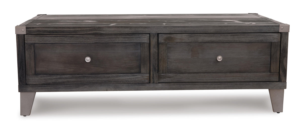 Todoe Coffee Table with Lift Top - Dark Gray  (T901-SI) - Image 8