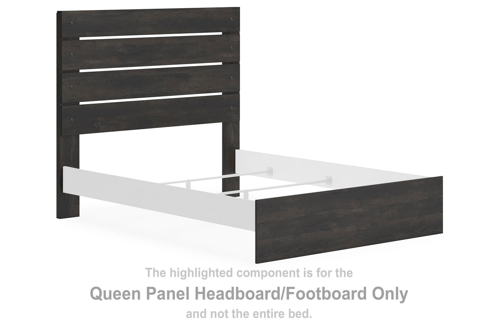 Hollivern King Panel Headboard/Footboard (PCB2108-SI) - Image 3