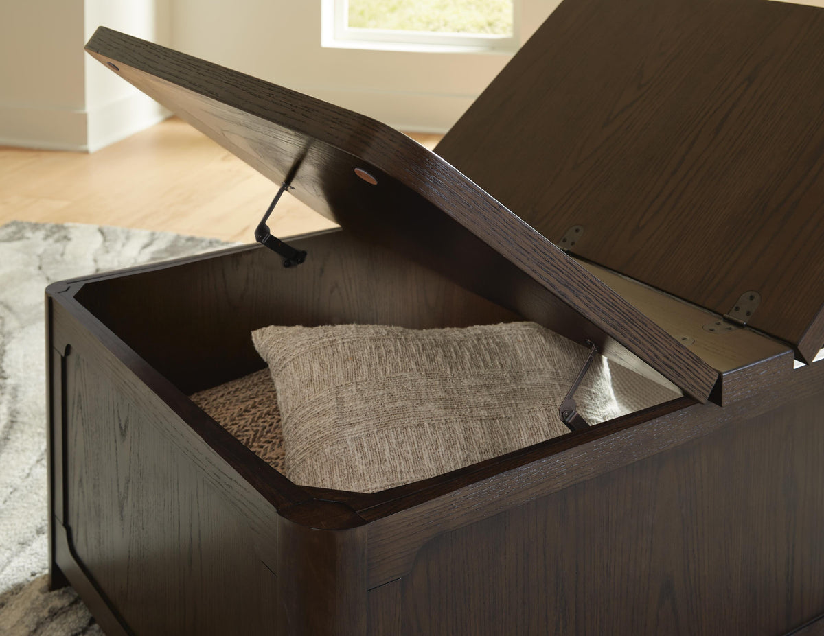 Breckington Coffee Table With Storage - Dark Brown  (T678-SI) - Image 6