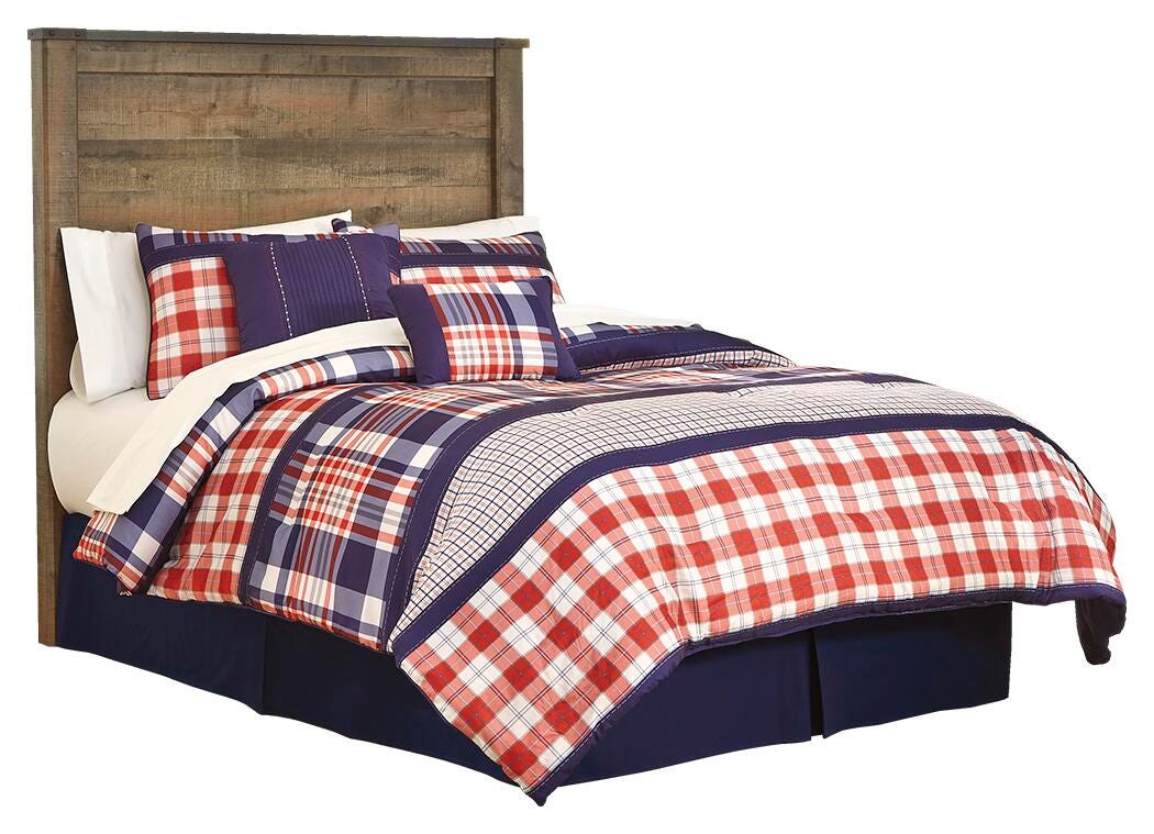 Trinell Panel Headboard - Brown  (B446-SI)