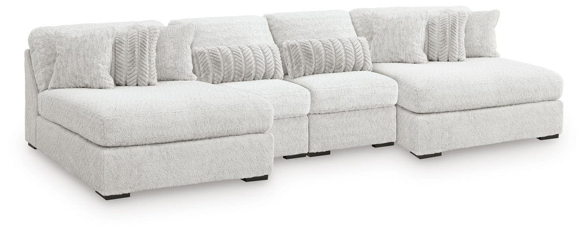 Cuddle Plush 4-Piece Sectional with Chaise (PC59106-SI)