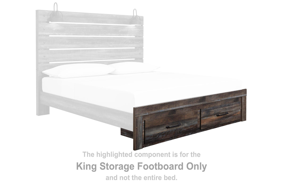 Drystan Storage Footboard - Multi  (B211-SI) - Image 2