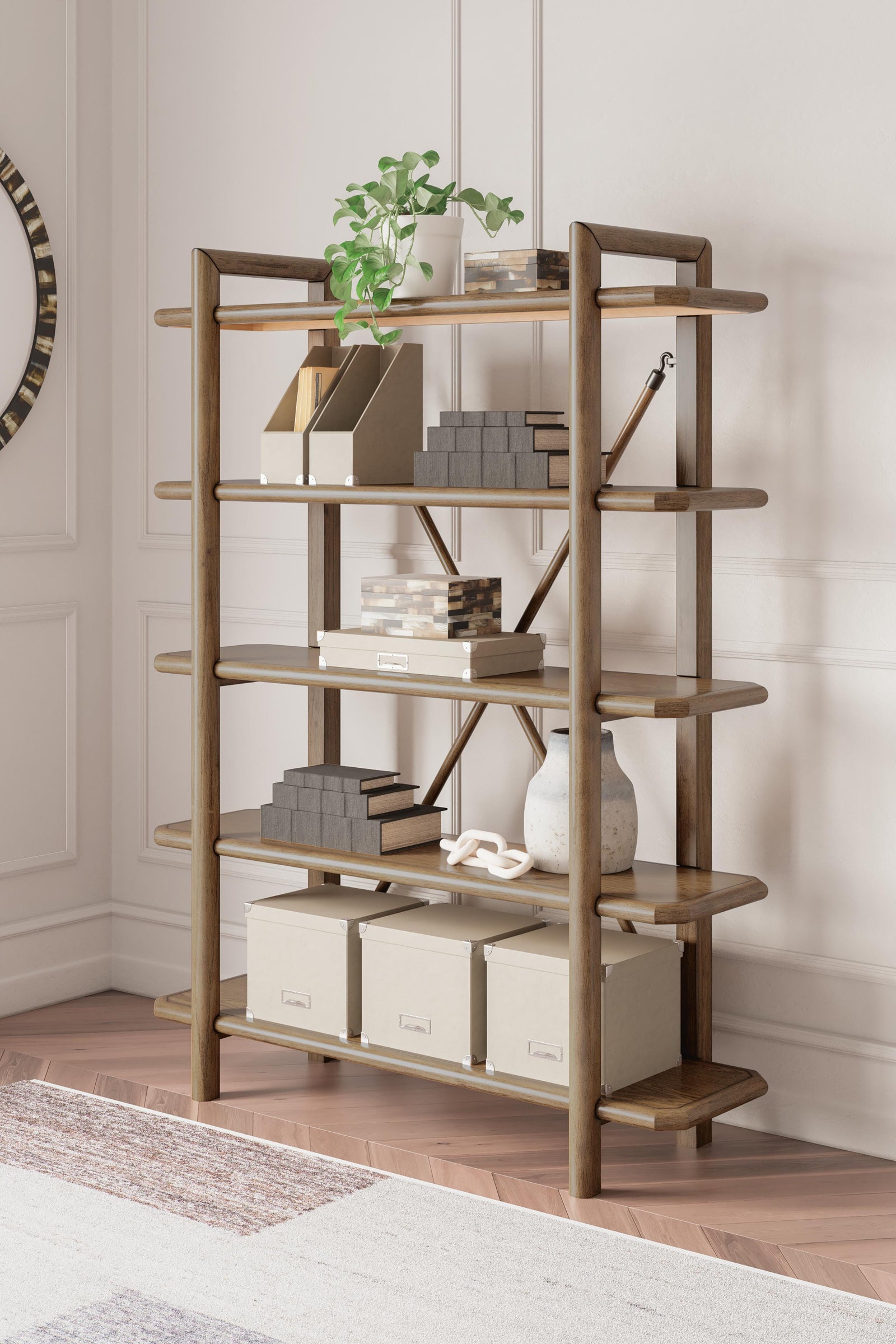 Roanhowe 71 Bookcase (H769-SI) - Image 8
