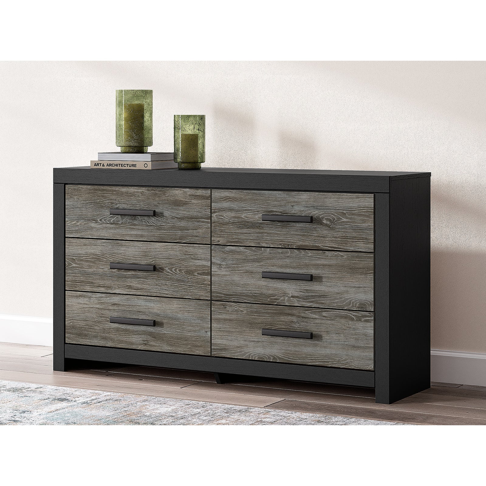 Broachmyn Queen Bookcase Panel Bed, Dresser and Nightstand (PCB1118-SI) - Image 25