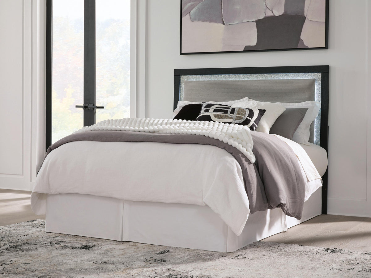 Maeling King Upholstered Panel Headboard (PCB1115-SI) - Image 4
