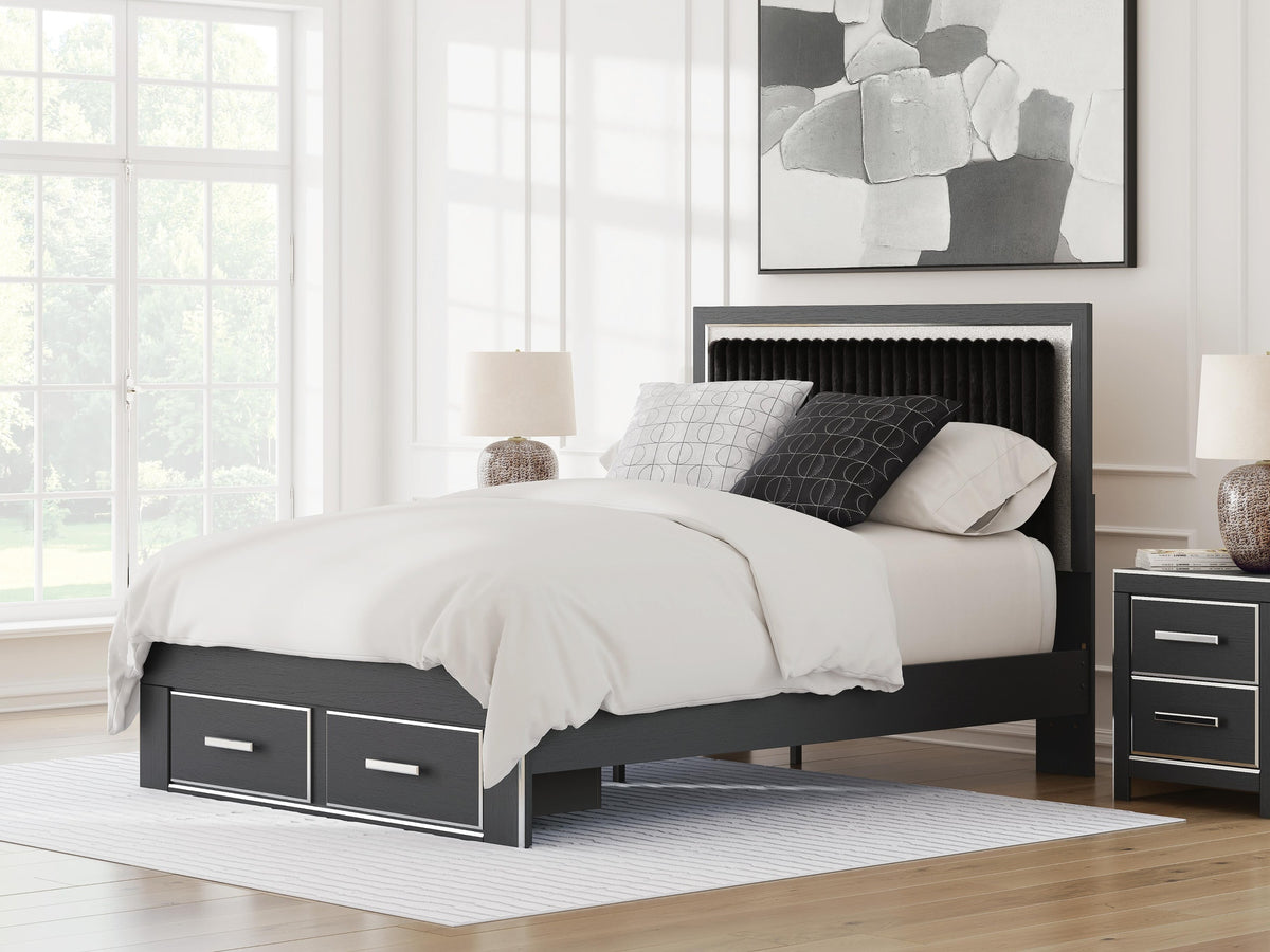 Zuraleus Queen Upholstered Panel Platform Storage Bed (PCB3380-SI) - Image 9