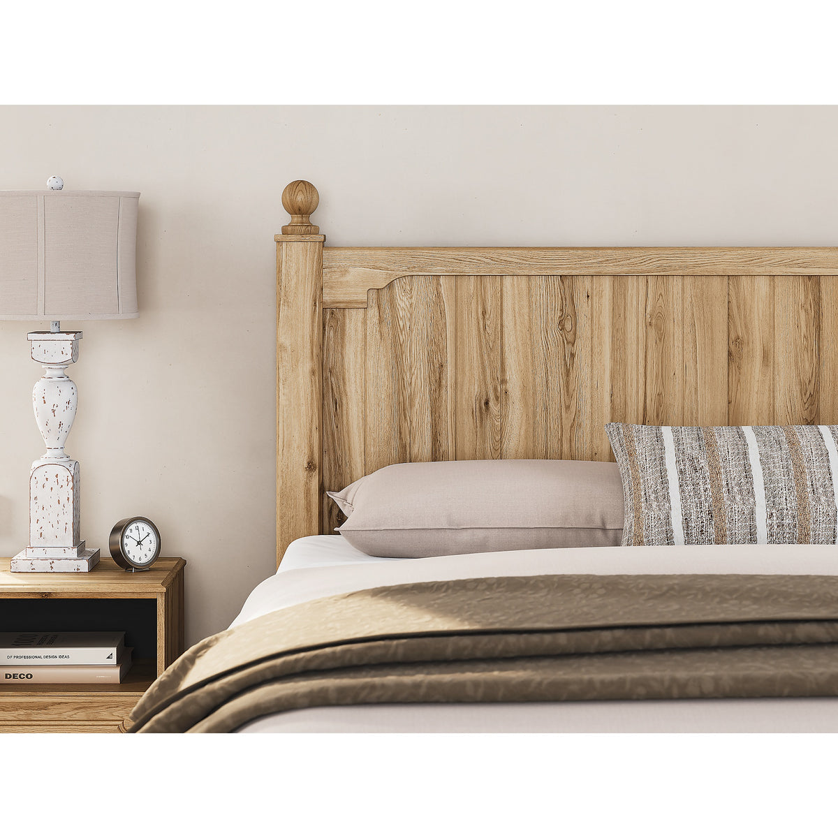 Aleaport King Panel Bed, Dresser, Mirror and Nightstand (PCB1075-SI) - Image 23