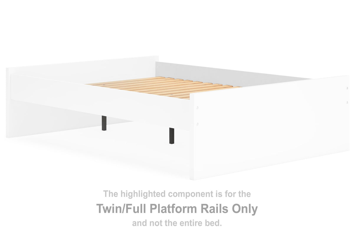 Onita Platform Rails (Youth) - White  (EB9630-SI)