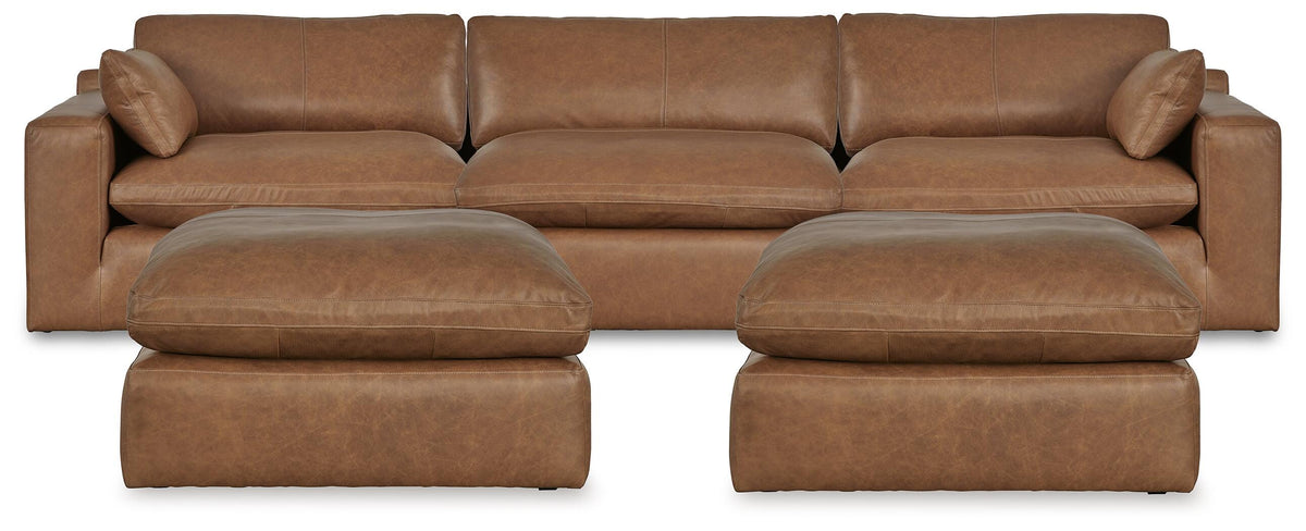Emilia 3-Piece Sectional and 2 Ottomans (30901-SI)