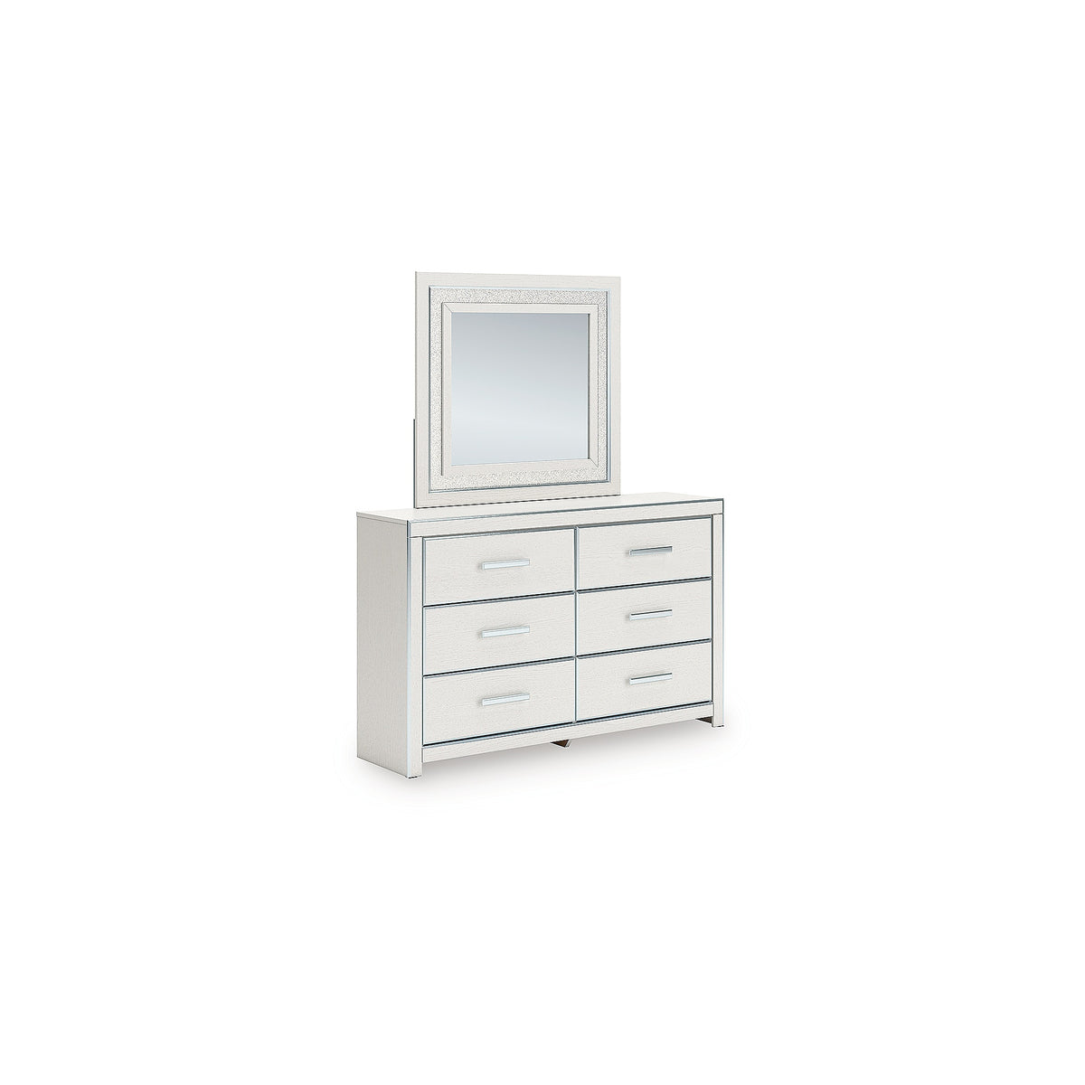 Zuraleus Queen Upholstered Bed, Dresser and Mirror (PCB3381-SI) - Image 3